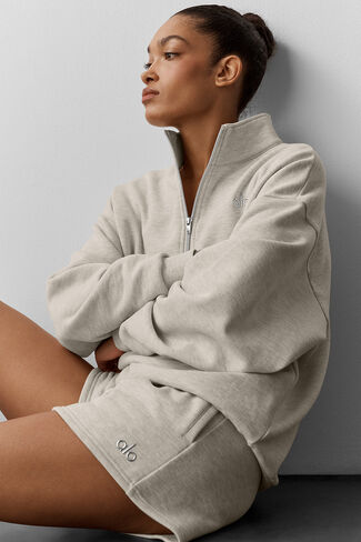 Alo Yoga Accolade Short - Oatmeal Heather in Kuwait