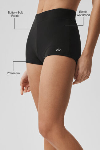 Alo Yoga Sway My Way Micro Short - Black in Saudi Arabia