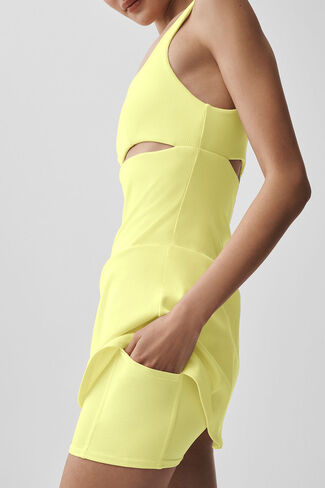 فستان ألو يوجا سلايس للتنس - صن شاين in Kuwait