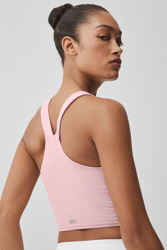 Alo Yoga Airbrush Real Bra Tank - وردي عتيق in Kuwait