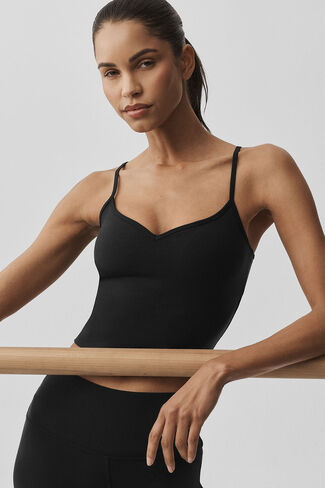 تانك حمالة صدر من ألو يوجا إيربراش ريفايند - أسود in Kuwait