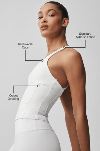 مشد ألو يوجا إيربراش سباركس فلاي تانك - أبيض in Kuwait