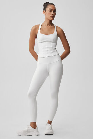 مشد ألو يوجا إيربراش سباركس فلاي تانك - أبيض in Kuwait