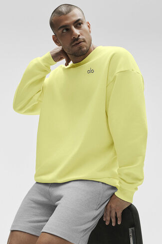 Alo Yoga Accolade Crew Neck Pullover - Sunshine in Saudi Arabia