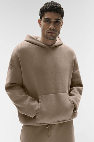 Alo Yoga Scholar Hooded Sweater - Gravel in Saudi Arabia