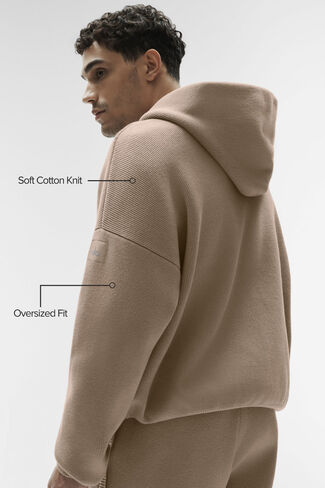 Alo Yoga Scholar Hooded Sweater - Gravel in Saudi Arabia