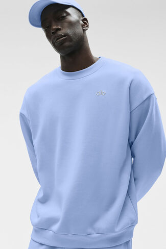 بلوفر Alo Yoga Accolade برقبة دائرية - أزرق بروفانس فاتح in Kuwait