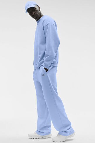 بلوفر Alo Yoga Accolade برقبة دائرية - أزرق بروفانس فاتح in Kuwait