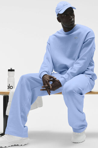 بلوفر Alo Yoga Accolade برقبة دائرية - أزرق بروفانس فاتح in Kuwait