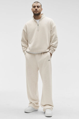 بلوفر Alo Yoga Accolade 1/4 بسحاب - الشوفان المنقط in Kuwait