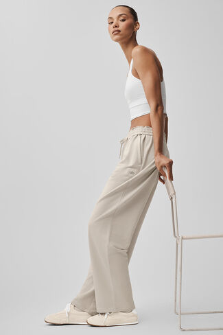 Alo Yoga Double Take Straight Leg Pant - Bone in Saudi Arabia