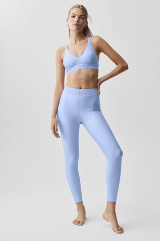 بنطلون ضيق Alo Yoga Airlift عالي الخصر 7/8 - أزرق بروفانس فاتح in Kuwait