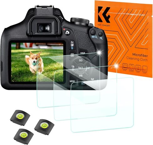 واقي شاشة K&F Concept Rebel T7 T6 لكاميرا Canon EOS Rebel T7 T6 T5 DSLR وغطاء الحذاء الساخن in Kuwait