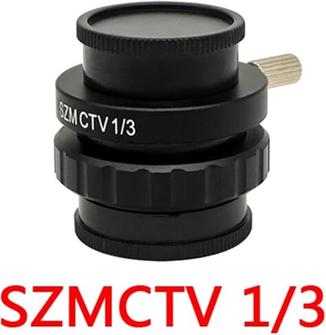 SZM CTV 1/2 1/3 1X محول 0.3X 0.5XC جبل محول العدسة لمجهر الجسم الثلاثي HDMI VGA USB كاميرا الفيديو (1x) in Saudi Arabia