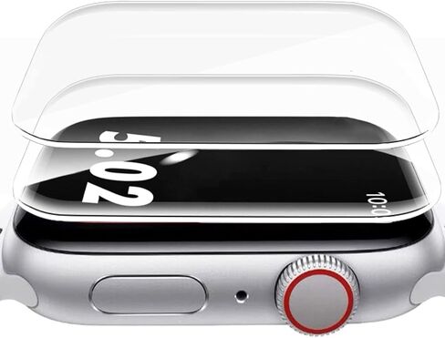 ZPIAR 2 واقي شاشة من الزجاج المقوى 42 ملم لسلسلة ساعات Apple 11/10، تغطية كاملة للشاشة، مضاد للخدش، خالي من الفقاعات، مقاوم للماء، فيلم iWatch عالي الدقة in Kuwait