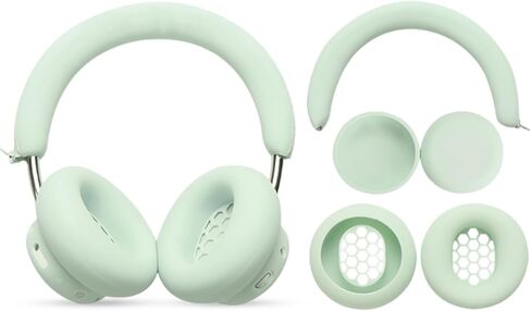 3-in-1 Protective Set for CMF by Nothing Headphone Pro, Silicone Earpad Covers + Headband Cover + Hard Shell Case, Sweatproof Washable Headphones Protection Accessories (Black) in Saudi Arabia