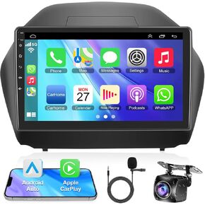 8 Core 4+64GB Car Radio for Hyundai Tucson 2015-2018 with Wireless Carplay & Android Auto, 9 inch Android 15 IPS Tucson Car Stereo with Voice Control Bluetooth 5.2 GPS WiFi FM DSP EQ SWC Backup Camera in Kuwait