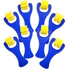 Assorted EVA Sponge Heart Star Shaped Stamps Painting Stamper Foam Sponge Brush Touch Up Brush Painting Tools for Drawing Craft Staining Varnishes 10pcs in Kuwait