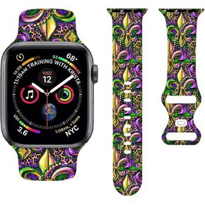 Holiday Cartoon Bands Compatible with Apple Watch Band 38MM 40MM 41MM 42MM 44MM 45MM 49MM, Silicone Strap Compatible with iWatch Bands Ultra Series SE 9 8 7 6 5 4 3 2 1 for Women Men in Saudi Arabia