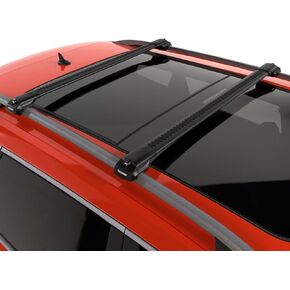 Roof Racks Cross Bars for Porsche Cayenne 2011-2018 Black or Gray Aluminum Cross Bar for Rooftop Cargo Carrier Luggage Kayak Canoe (Black) in Saudi Arabia