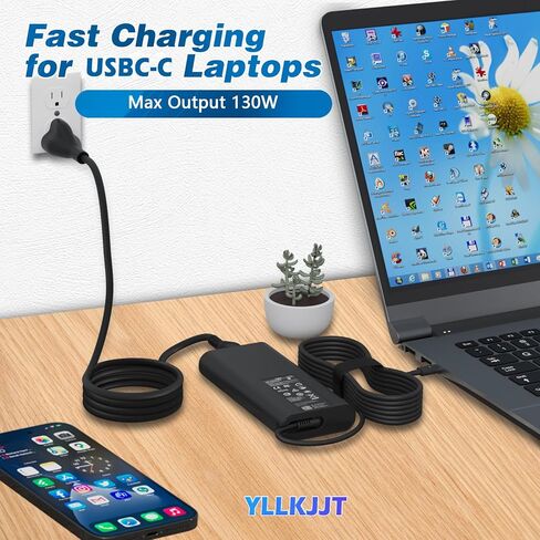 شاحن كمبيوتر محمول USB C بقدرة 90 وات لشاحن HP Spectre x360/Elite x2/ EliteBook 1040 G4/ Spectre x2 904144-850 904082-003 TPN-DA08 محول طاقة تيار متردد من النوع C، متوافق مع شاحن الكمبيوتر المحمول USB C بقدرة 90 وات in Saudi Arabia