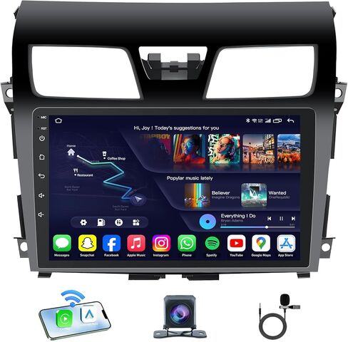 4Core 64G ROM Car Radio for Nissan Altima 2013-2015: Android 13 Upgrade 10 Inch Carplay/Android Auto Stereo with 1280 * 800 IPS Touchscreen Bluetooth GPS Navigation FM 5G WiFi Backup Camera Head Unit in Saudi Arabia