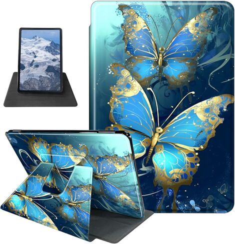حافظة لجهاز Kindle Fire HD 8 & Fire HD 8 Plus Tablet (إصدار الجيل الثاني عشر / العاشر 2024/2022/2020) غطاء واقٍ بحامل دوار 360 درجة مع خاصية النوم/الاستيقاظ التلقائي in Kuwait