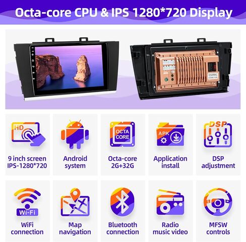 Car Radio Upgrade Compatible with Wireless Carplay Android Auto for Subaru Outback Legacy 2015-2019 8 Core 4+64GB Touch Screen Stereo Bluetooth GPS WiFi AM/FM Backup Camera Navigation Head Unit in Saudi Arabia