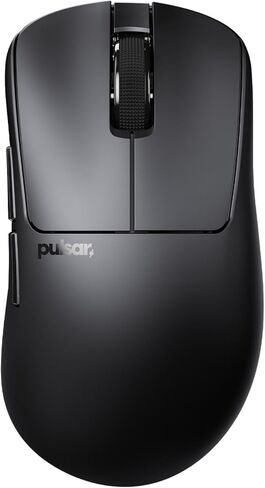 Pulsar Gaming Gears - ماوس ألعاب لاسلكي متوسط ​​الحجم Xlite v3، خفيف الوزن للغاية 1.94 أونصة (55 جم)، مفاتيح بصرية مريحة، مستشعر بصري PAW3395 (متوسط، لاسلكي، أسود) (متجدد) in Kuwait