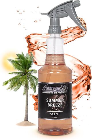 معطرات هواء السيارة الفاخرة من Lane - قاعدة مائية برائحة الفراولة - 4 أونصة تزيل الروائح الكريهة للحيوانات الأليفة والأطعمة من الجلود الداخلية للسيارة، والسجاد، والمفروشات، رائعة للسيارات والشاحنات وسيارات الدفع الرباعي والمركبات الترفيهية والمزيد in Kuwait