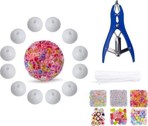 12 PCS robs ball make kit ، diy regb ball kit kit kit kit kit kit kit kit ، diy squishy jot stets - candy wink in Kuwait
