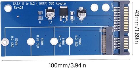 SSD إلى SATA3 محول بطاقة محول SSD محول محول مجلس استبدال لأجهزة الكمبيوتر المحمولة 2230/2242/2260/2280 المحمولة in Kuwait