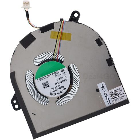 مروحة تبريد رسومات وحدة المعالجة المركزية Deal4GO CPU 09RK6 DJH35 بديلة لـ Dell XPS 15 9500 9510 Precision 5550 5560 in Kuwait