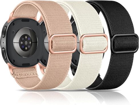 Maledan Stretchy Bands for Samsung Galaxy Watch 8 Band/Galaxy Watch 8 Classic Bands Men Women, 3 Pack Nylon Waterproof Sport Strap Elastic Wristband for Samsung Watch8 44mm 40mm/ Watch8 Classic 46mm in Saudi Arabia