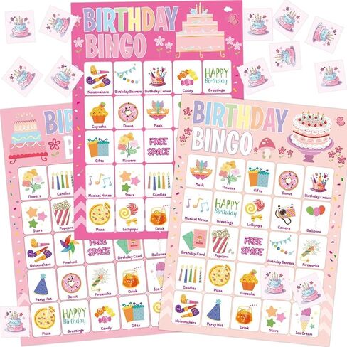 لعبة عيد ميلاد Fancy Land Bingo لعبة للأطفال 24 لاعبين أنشطة الحفلات مدرسة عيد ميلاد الفصول الدراسية in Saudi Arabia