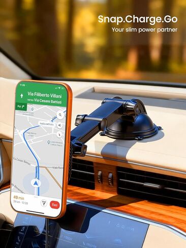 شاحن سيارة OHLPRO لهاتف iPhone 17 Magsafe، حامل مغناطيسي للشحن السريع 15 وات مع قاعدة لاصقة 3M للوحة القيادة، حامل سيارة Mag لمشبك فتحة التهوية متوافق مع iPhone 16/15/14/13 Pro Max، أسود in Kuwait