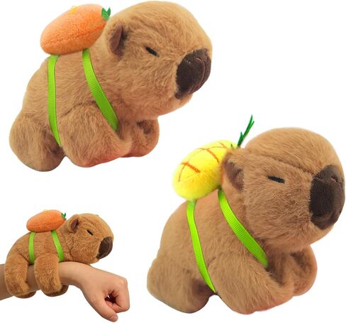 2 PCS حيوان أساور صفعة الحيوانات Capybara Plush Toy ، Capybara Huggers Slap Bracelets ، Wrist Wrist Toy لعيد عيد ميلاد عيد ميلاد حفلة التخرج لصالح هدية العرض in Saudi Arabia