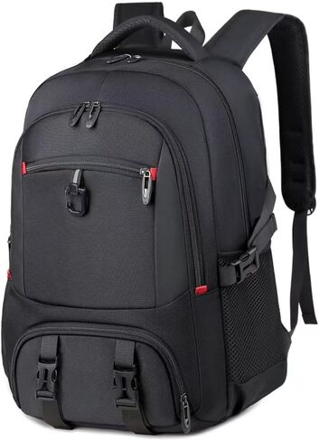 Dora & Liz 40L Travel Laptop Backpack 17 Int مع ميناء شحن USB ، حقيبة ظهر للكمبيوتر الكلية ، حقيبة عمل تجارية للرجال والنساء (أسود) in Kuwait