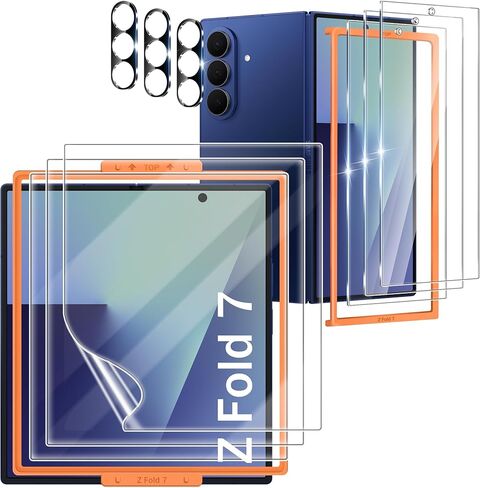 3 Pack for Samsung Galaxy S22 Ultra / S23 Ultra Screen Protector [Not Glass], Ultrasonic Fingerprint Compatible, 3D Curved Anti-Scratch, Bubble-Free Installation in Saudi Arabia