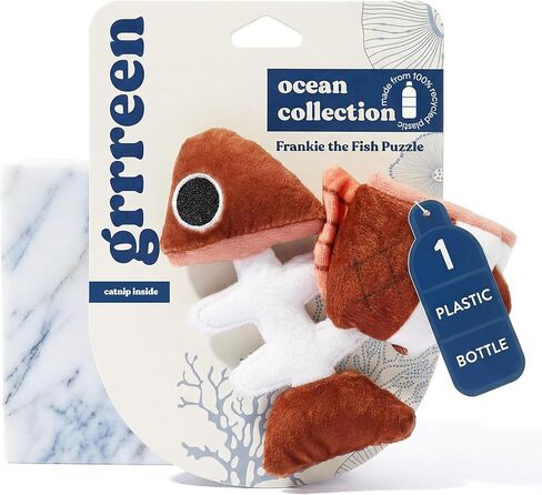 Cat Toys | Plush Toy Fish Puzzle Cat Toys for Indoor Cats | Eco Friendly Toy Made from Non Toxic Materials in Saudi Arabia
