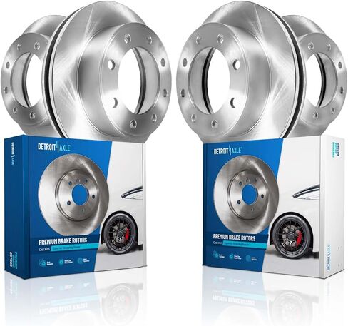 محور ديترويت - مجموعة الفرامل الخلفية لـ 2004-2011 Ford F-150 2006-2008 Lincoln Mark LT 2005 2007 2009 2010 دوارات الفرامل وسادات الفرامل السيراميكية استبدال فرجار الفرامل: دوارات خلفية 13.69 بوصة in Kuwait