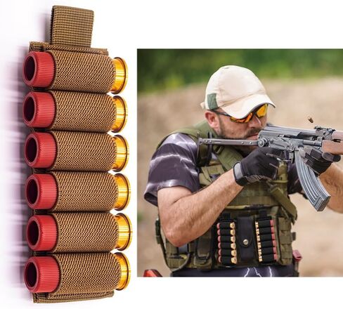 Shotgun Side Saddle Carrier Shotgun Shell Holder 12/20 Gauge Side Saddle with Adhensive Back Stickers Molle Buttstock Shotgun Bullet Shell Holder for Rifles in Saudi Arabia