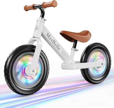Baby Balance Bike for 1 Year Old Boys Girls, Colorful Lighting 10-24 Months Push Toddler Toys Bicycle, 4 Wheels Baby First Bike for Kid's 1-2, Pre-School Children Ride on Walker First Birthday Gifts in Saudi Arabia