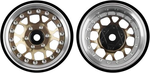 1.3″ Beadlock Wheels, Aluminum Alloy Negative Offset Adjustable Rims for for 1/18 1/24 RC Micro Crawlers Ascent18 TRX4M SCX24 FCX24 Upgrades Parts Upgrade Parts, 4PCS in Saudi Arabia