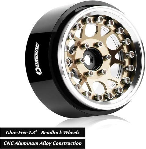 1.3″ Beadlock Wheels, Aluminum Alloy Negative Offset Adjustable Rims for for 1/18 1/24 RC Micro Crawlers Ascent18 TRX4M SCX24 FCX24 Upgrades Parts Upgrade Parts, 4PCS in Saudi Arabia