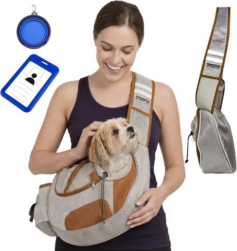 Dog Sling Carrier for Small Dogs & Cats(6-11 lbs) - Hands-Free Bag in Saudi Arabia