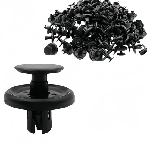forToyota Push-Type Retainer Clips 90467-07201, Black Plastic Trim Fasteners, Pack of 25 in Saudi Arabia