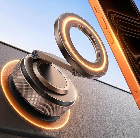 حامل هاتف مطور لعام 2024 لفتحة تهوية السيارة - [بدون استخدام اليدين] حامل هاتف السيارة مع مشبك أوسع ومشبك خطاف معدني، حامل سيارات عالمي متوافق مع iPhone 16 Pro Max 15 14 13 All in Kuwait