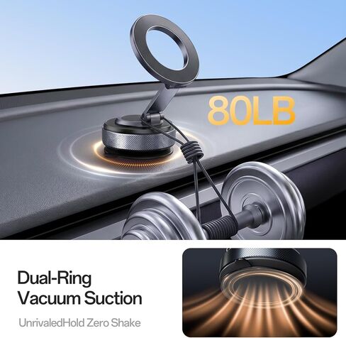 حامل هاتف مطور لعام 2024 لفتحة تهوية السيارة - [بدون استخدام اليدين] حامل هاتف السيارة مع مشبك أوسع ومشبك خطاف معدني، حامل سيارات عالمي متوافق مع iPhone 16 Pro Max 15 14 13 All in Kuwait