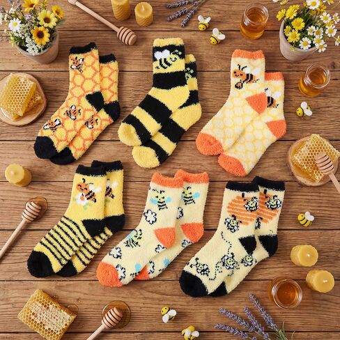 12 Sets Thicker Halloween Fuzzy Socks Warm Fuzzy Cozy and Soft Crew Socks for Halloween Gifts Boo Spooky Basket Stuffers for Men Women Fall Winter Warm Supplies Festival Party in Saudi Arabia